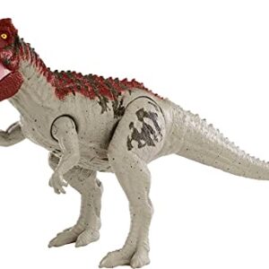 Mattel Jurassic World Camp Cretaceous Roar Attack Ceratosaurus Dinosaur Action Figure Toy with Strike Feature and Sounds