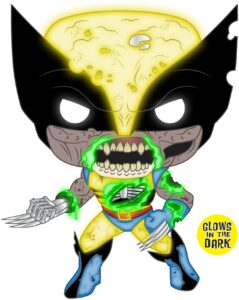 marvel zombies wolverine glow-in-the dark pop! vinyl - ee exclusive