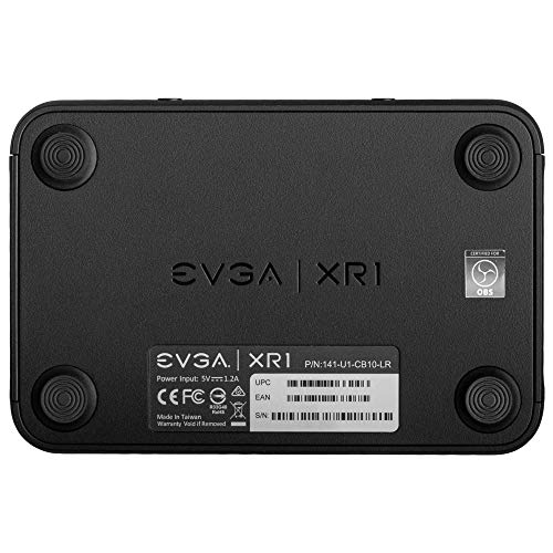 EVGA XR1 Capture Card, Certified for OBS, USB 3.0 Capture Device, 4K Pass Through, ARGB, Audio Mixer, PC, PS5, PS4, Xbox Series X and S, Xbox One, Nintendo Switch