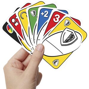 Mattel Games UNO Remix Card Game for Family Night with Customizable Options & Write-On Cards in Storage Tin for 3-6 Players