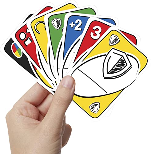 Mattel Games UNO Remix Card Game for Family Night with Customizable Options & Write-On Cards in Storage Tin for 3-6 Players