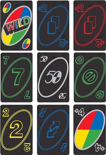 Mattel Games UNO Premium 50th Anniversary Edition Matching Card Game Featuring Commemorative Coin & 112 Cards, Game Night, Kids & Collectors Gift Ages 7 Years & Older.