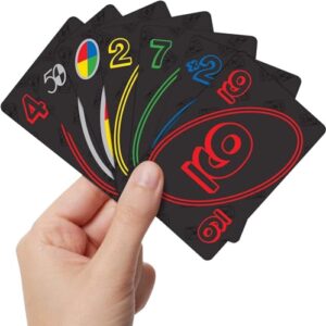 Mattel Games UNO Premium 50th Anniversary Edition Matching Card Game Featuring Commemorative Coin & 112 Cards, Game Night, Kids & Collectors Gift Ages 7 Years & Older.