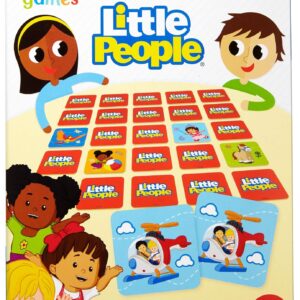 Mattel Games Fisher-Price Make-A-Match Card Game with Little People Theme, 56 Cards for 2 to 4 Players, Gift for Kids Ages 3 Years & Older