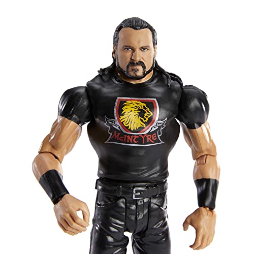 WWE Wrekkin Slam Cycle Motorcycle (10.5 in) with Wheelie Action and 9 breakable parts, with 6-in/15.24-cm Drew McIntyre Basic Action Figures; Gift for Ages 6 Years Old & Up