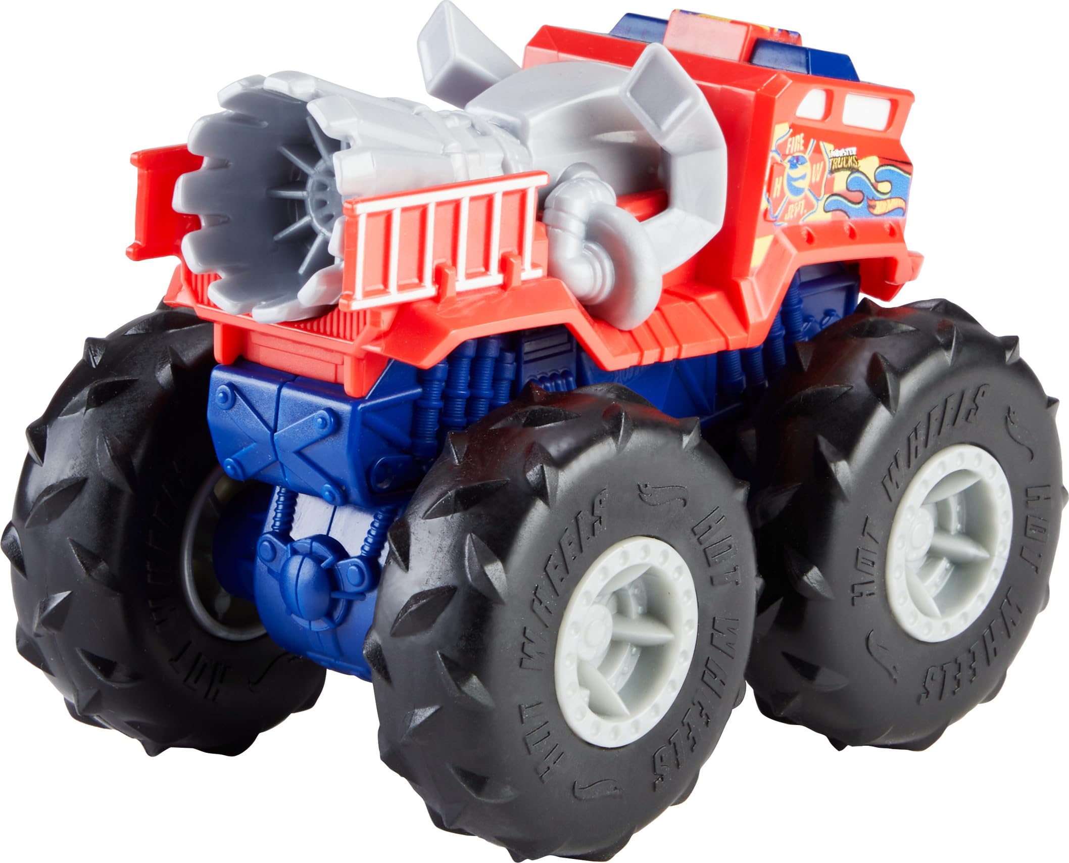 Hot Wheels Monster Trucks Twisted Tredz Vehicles, Creature-Themed 1:43 Scale Toy Truck with Pull-Back Motor & Giant Wheels, Gift for Kids Ages 3 Years Old & Up