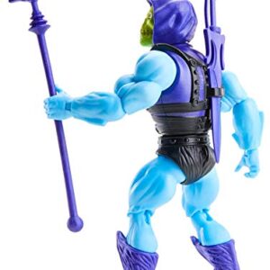 Masters of the Universe Origins Deluxe Skeletor Action Figure, 5.5-in Battle Character for Storytelling Play and Display, Gift for 6 to 10-Year-Olds and Adult Collectors