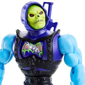 Masters of the Universe Origins Deluxe Skeletor Action Figure, 5.5-in Battle Character for Storytelling Play and Display, Gift for 6 to 10-Year-Olds and Adult Collectors