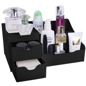 mantello bathroom organizer countertop- make up organizers and storage-, makeup organizer for vanity- black