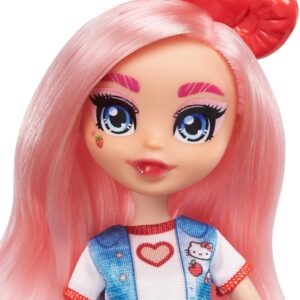 Sanrio Hello Kitty Figure & Éclair Doll (~10-in) wearing Fashions and Accessories, Long Pink Hair and Trendy Outfit, Great Gift for Kids Ages 3Y+