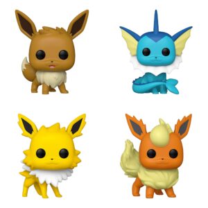 funko games: pop! pokemon collectors set 1 - eevee, vaporeon, jolteon, flareon