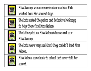 miss nelson is missing story sequencing sentences