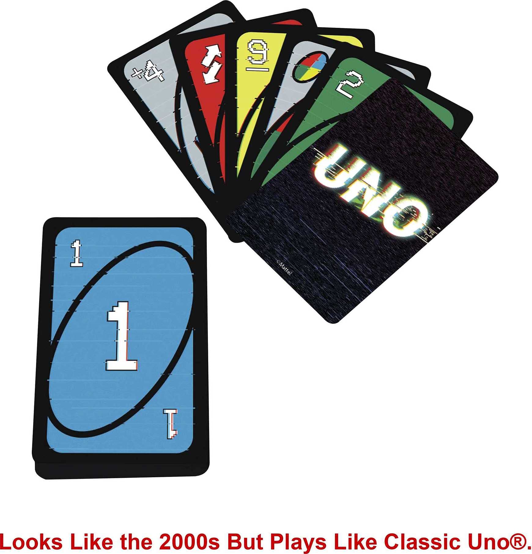 Mattel Games UNO Iconic Series 2000s Matching Card Game Featuring Decade-Themed Design, 112 Cards for Collectors, Teen & Adult Game Night, Ages 7 Years & Older