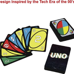 Mattel Games UNO Iconic Series 2000s Matching Card Game Featuring Decade-Themed Design, 112 Cards for Collectors, Teen & Adult Game Night, Ages 7 Years & Older