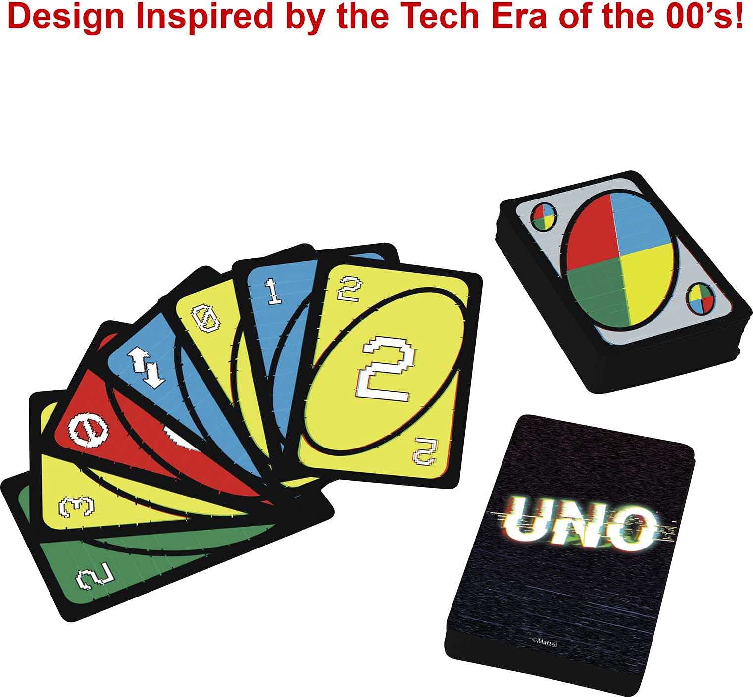 Mattel Games UNO Iconic Series 2000s Matching Card Game Featuring Decade-Themed Design, 112 Cards for Collectors, Teen & Adult Game Night, Ages 7 Years & Older