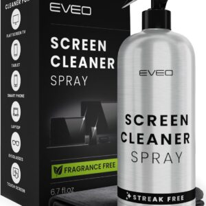 Screen Cleaner Spray - TV Screen Cleaner Spray and Wipe, Computer Screen Cleaner for Electronic Devices: TV, Laptop, iPhone, Ipad, Computer, MacBook- TV Cleaner for Smart TV-Microfiber Cleaning Cloth