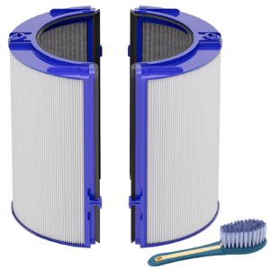 true hepa+carbon filter 1-pack replacement for dyson ph01 ph02 ph03 hp06 tp06 hp07 tp07 hp09 tp09 360° combi glass purifying fans, compatible with dyson pure cool hot air puri-fier part #970341-01