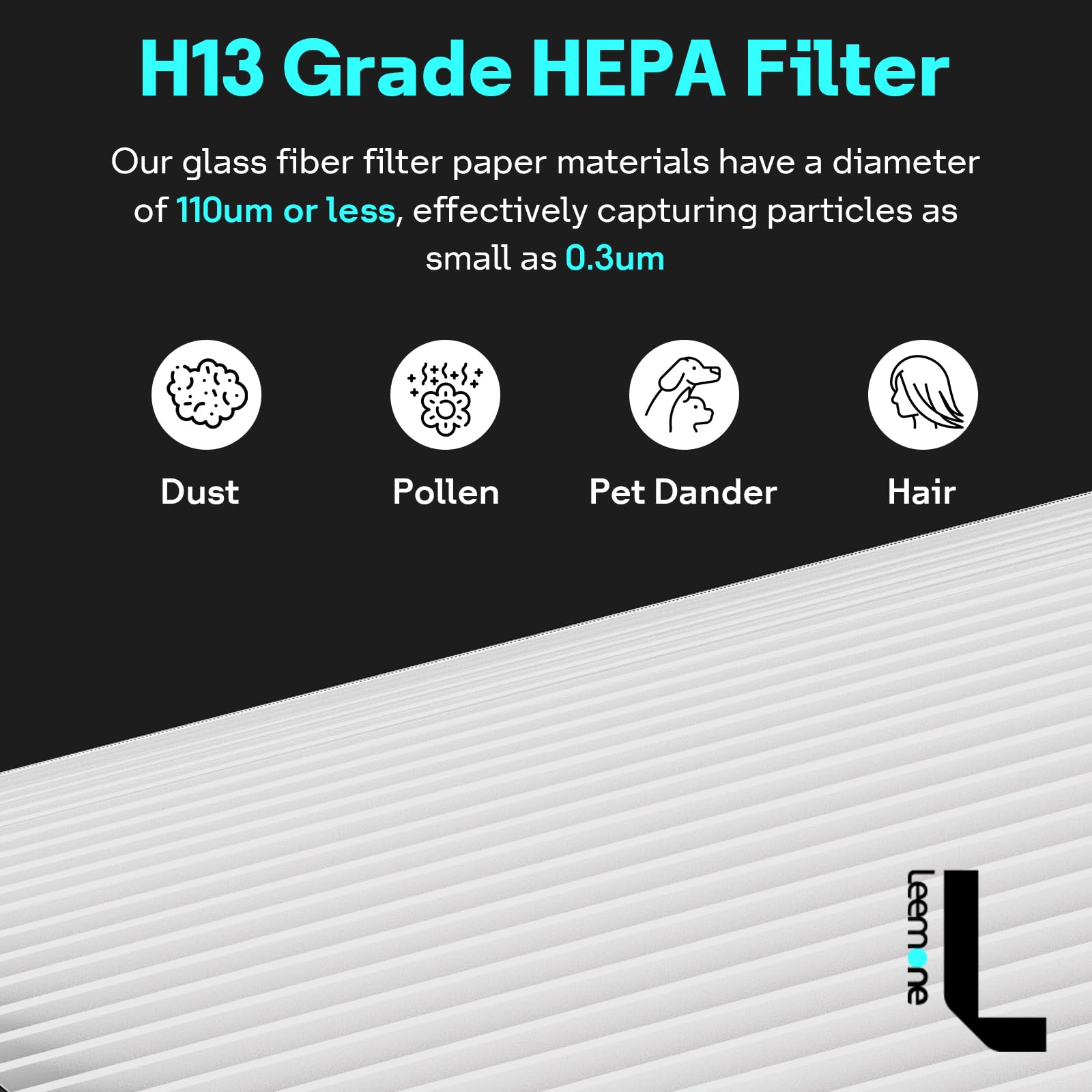 True HEPA+Carbon Filter 1-Pack Replacement for Dyson PH01 PH02 PH03 HP06 TP06 HP07 TP07 HP09 TP09 360° Combi Glass Purifying Fans, Compatible with Dyson Pure Cool Hot Air Puri-fier Part #970341-01