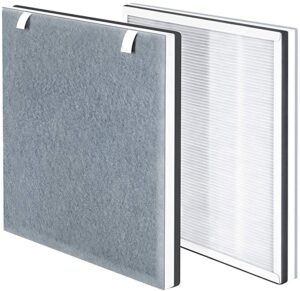 true hepa filter for levoit vital 100 air purifier, vital 100-rf replacement filter, 2 pack