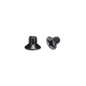 uxcell M3 x 4mm Phillips Screw Fastener Black for Laptop PC TV Fan Switch 150pcs