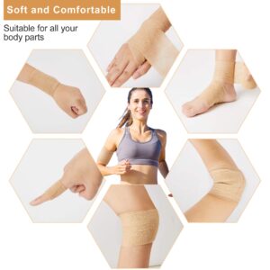 Cohesive Bandage Wrap (4 Inches X 5 Yards), 8 Pack Self Adhesive Bandage Vet wrap for First Aid, Sports, Ankle, Wrist, Sprains & Swelling, Human, Animals