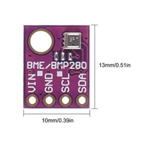 ACEIRMC BME280 Digital 5V Temperature Humidity Sensor Atmospheric Barometric Pressure Board IIC I2C Breakout for Arduino (4pcs)