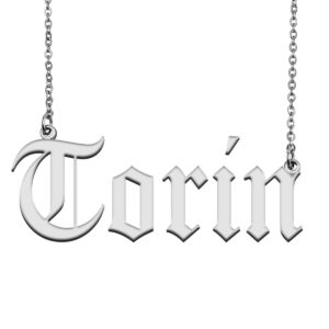 HUAN XUN Personalized Name Jewelry Custom Necklace for Girls Torin