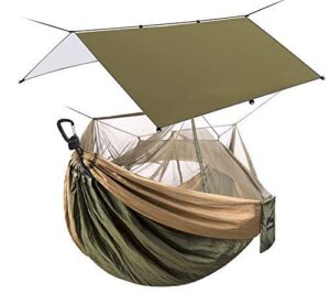 sunyear camping hammock with net & sunyear hammock rain fly tent tarp provides effective protection against rain