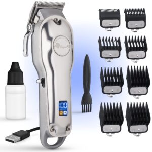 fagaci professional hair clippers with extremely fine cutting, cordless hair trimmer for men & women, barber clippers for salon & home use