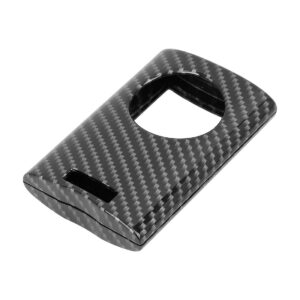 X AUTOHAUX TPU Car Smart Key Remote Flip Fob Cover Shell Protective Case for Cadillac Escalade Carbon Fiber Pattern