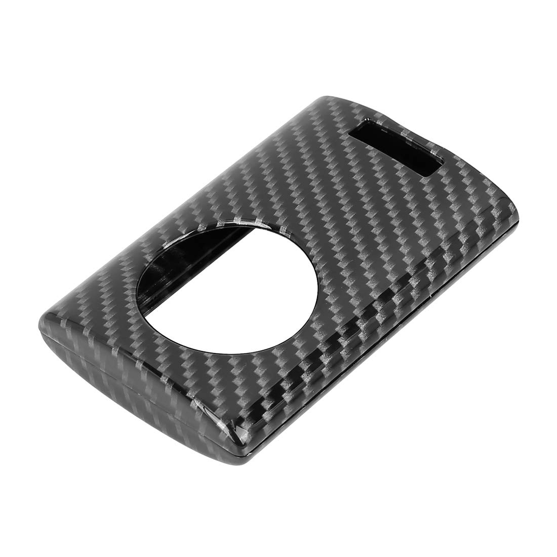 X AUTOHAUX TPU Car Smart Key Remote Flip Fob Cover Shell Protective Case for Cadillac Escalade Carbon Fiber Pattern