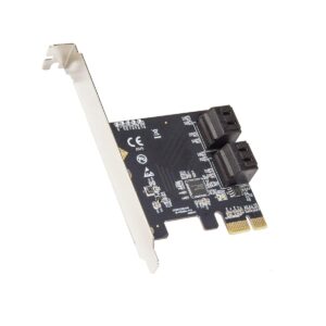 io crest 4 port sata iii expansion card with low profile bracket - 6gbps sata 3.0 controller pci express x1 asmedia 1064 for windows10/8/7/xp/vista/linux