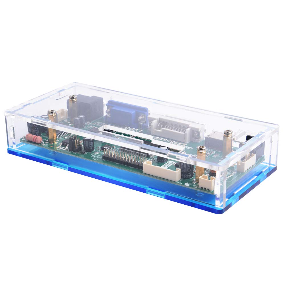 GeeekPi Acrylic Case for NT68676 HDMI+VGA+DVI+Audio Input LCD Controller Driver Board or HSD190MEN4 M170EN06 17" 19" 1280x1024 4CCFL 30Pins LCD Panel,Fit for Arcade1Up Monitor