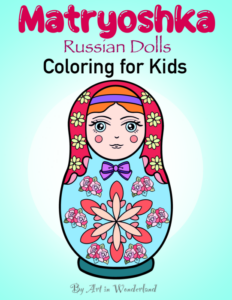 matryoshka russian dolls - coloring pages for kids