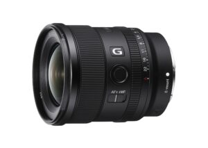 sony fe 20mm f1.8 g full-frame large-aperture ultra-wide angle g lens, model: sel20f18g (renewed)