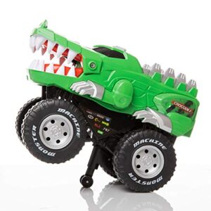 Rugged Racers Monster Trucks for Boys and Girls – Off Road Big Wheels Vehicle – Crocodile – Battery Operated Mouth Opening Design – Revving Engine with Sounds and Lights