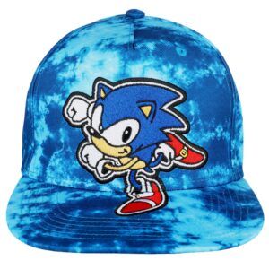 bioworld youth sonic the hedgehog tie-dye snapback hat