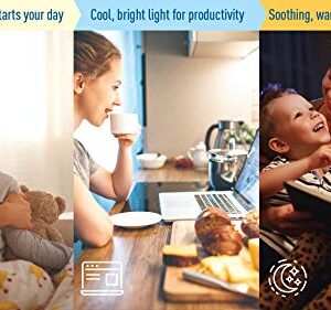 Cree Lighting Connected Max Smart Led Bulb A21 100W Tunable White + Color Changing, 2.4 Ghz, Compatible With Alexa And Google Home, No Hub Required, Bluetooth + Wifi, 5Pk