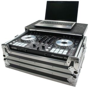 harmony audio hcddjsrlt flight glide laptop stand tray dj custom case compatible with pioneer ddj-sr2 controller (v2)