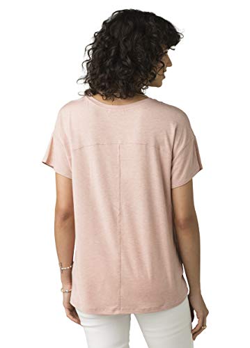 prAna Women's Foundation Slouch Top, Champagne Heather, Medium