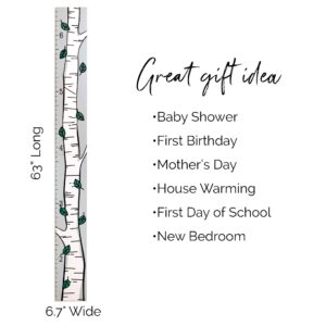 Birch Tree Growth Chart for Wall, Wooden Growth Chart for Kids Height Measurement for Wall, Child Height Wall Chart, Kids Height Wall Chart, Nursery Wall Decor, Wall Growth Tracker, Child Room Decor