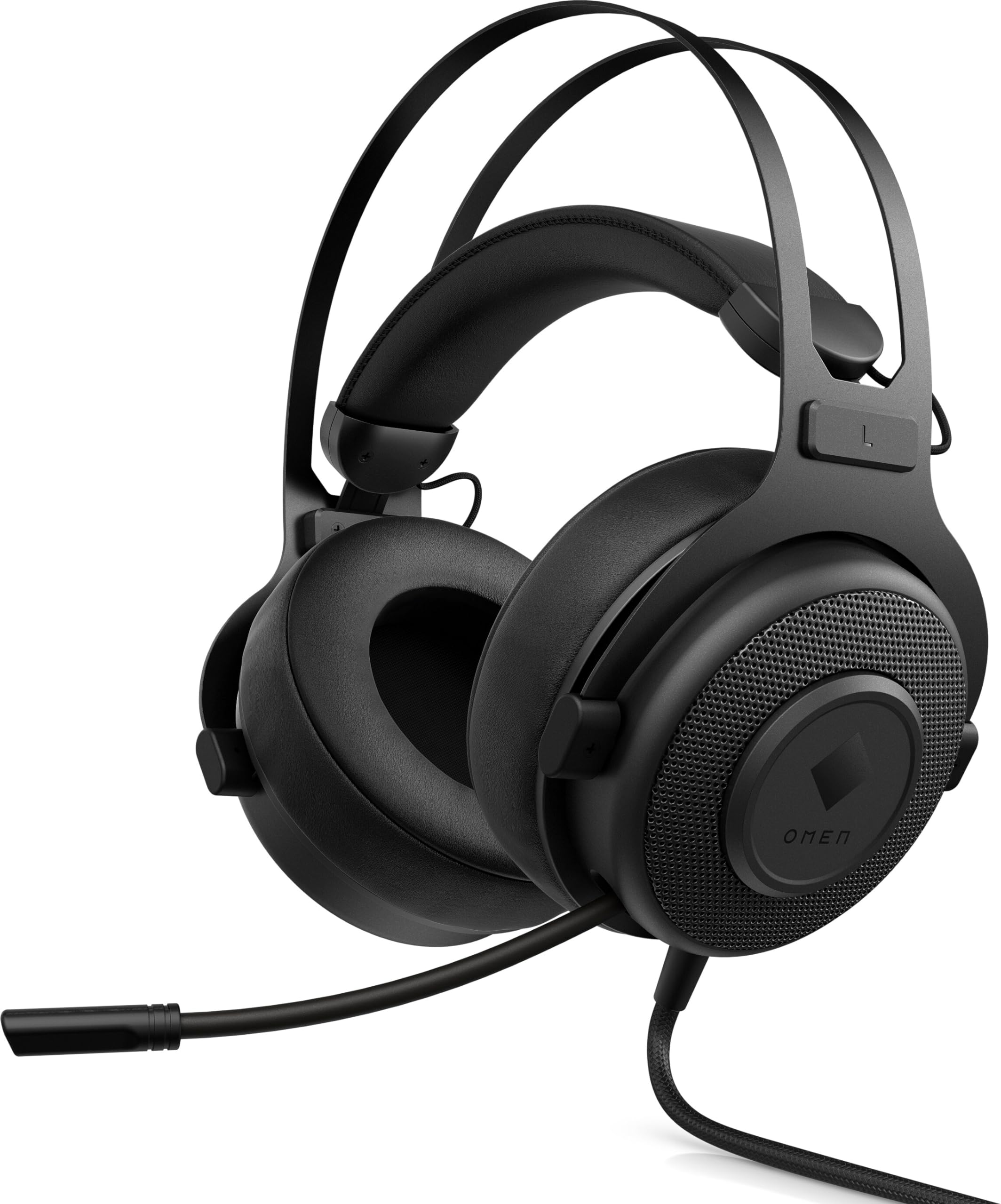 HP OMEN Blast Headset | Gaming Headset with Retractable, Noise Canceling Microphone and 7.1 Surround Sound | Multi-Compatible Xbox One, PS4, and PC Headset | USB Headset | (1A858AA)