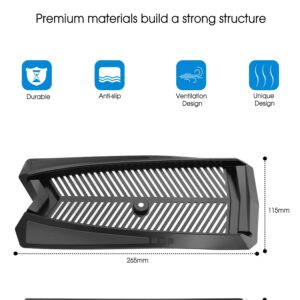 Kootek Vertical Stand for Playstation 5 Digital Edition, with Built-in Cooling Vent, Non-Slip Rubber Pad, Stable Base Compatible with PS5 DE Console