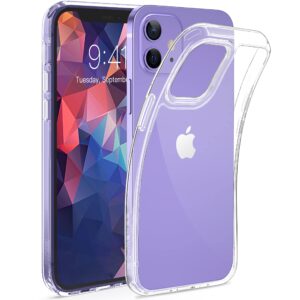 youmaker clear case for iphone 12/ iphone 12 pro, [not yellowing] [military grade drop test] compatible with iphone 12/12 pro shockproof protective phone slim thin case for 6.1 inch 2020-clear