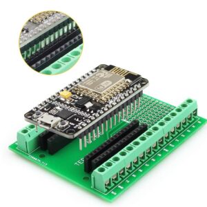 KeeYees 2pcs Expansion PCB Board with Screw Terminal Block Pin Header for ESP8266 for NodeMCU Development Board