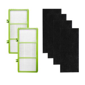 replacement air purifier filter for holmes aer1 hepa type total air filter, replacement filters for hapf30at and hap242-nuc (2 hepa true filter + 4 booster pre filter)