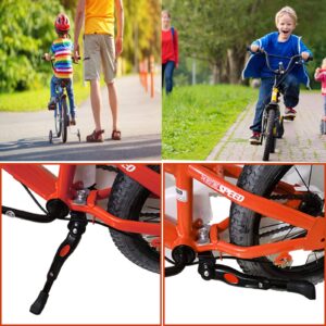 Kickstand for Kids Bike, Bicycle Kickstands Center Mount for 16 18 20 Inch Bicycles Adjustable Aluminum Alloy Kickstands for 16-18-20inch Mountain Bike/Road Bicycle/Adult Kid Bike/Sports Bike