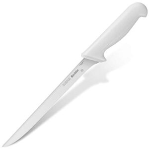 richlin boning knife,8-inch chef's knife with razor sharp high carbon stainless steel for meat and poultry(8” narrow boning knife,white)