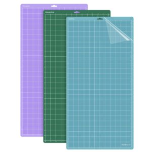 doohalo cutting mat for silhouette cameo 4 cutting machine 12 x 24 inch 3 pack replacement adhesive mats for silhouette cut