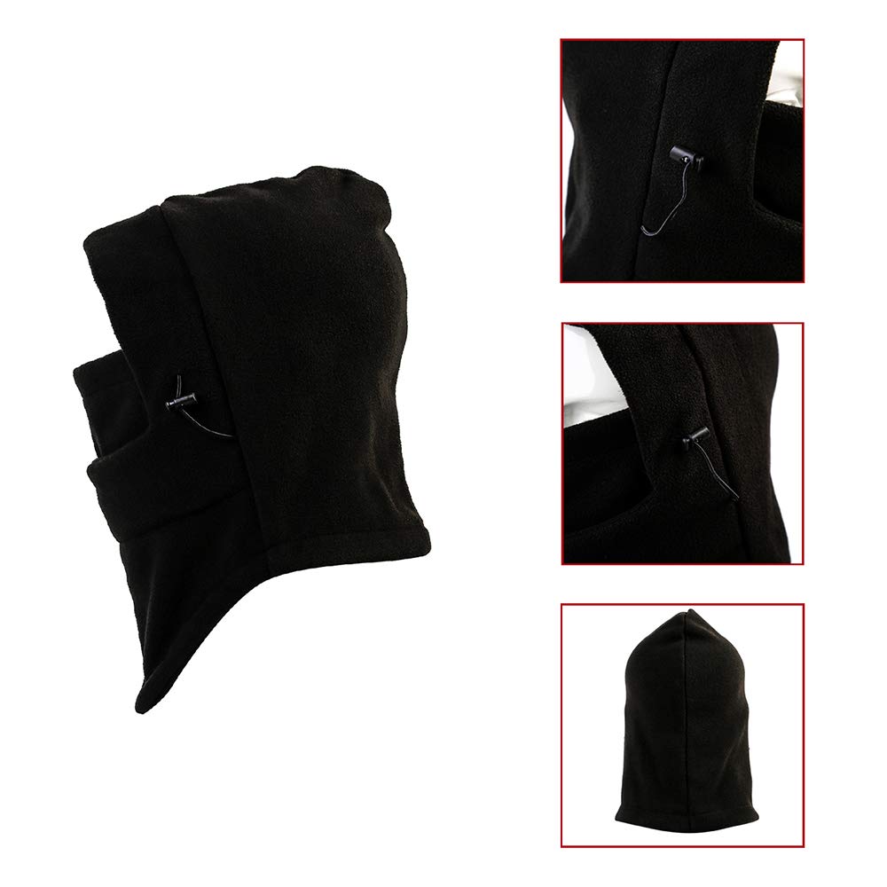 Balaclava Ski Mask 2 Pcs - Windproof Warmer Fleece Adjustable Winter Mask for Men Women